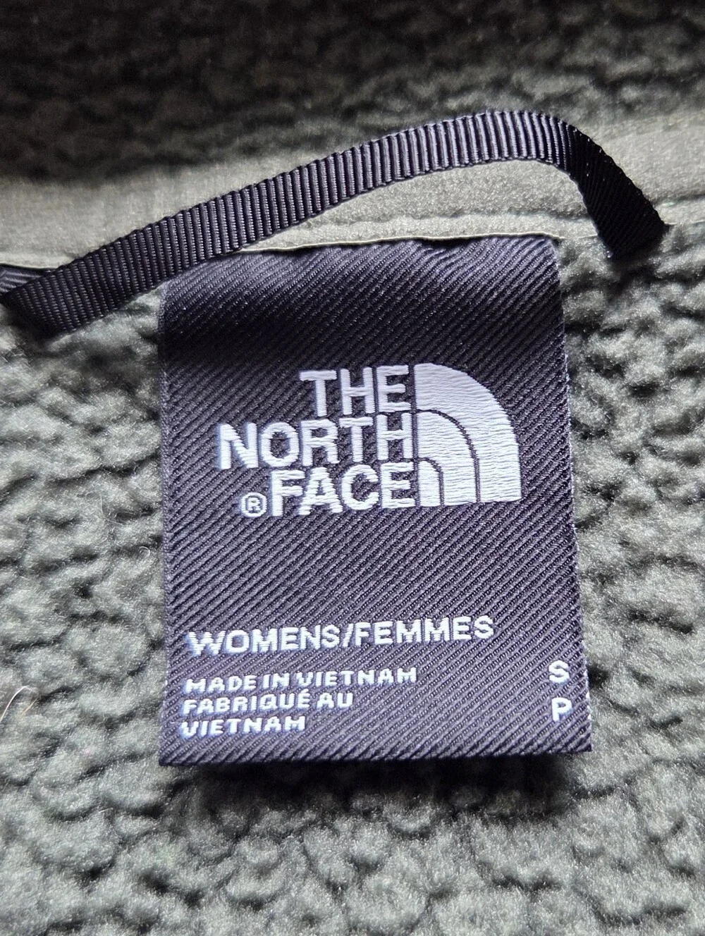The North Face Women's Full-Zip Olive Green Fleece Jacket, Size S Gorpcore